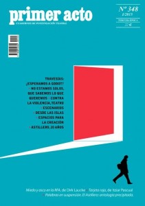 Portada de la revista teatral "Primer Acto" presentada en el Teattro de la Estación